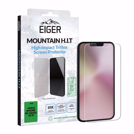 Picture of Eiger Eiger Mountain H.I.T Screen Protector for iPhone 16e/ 14/ 13 1 Pack